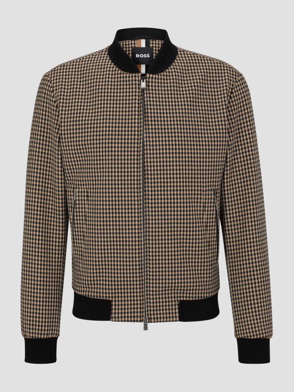 New BOSS check bomber jacket Size 40